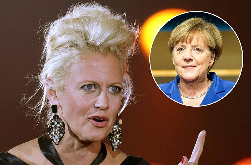 Barbara Schöneberger hält viel von Kanzlerin Angela Merkel.