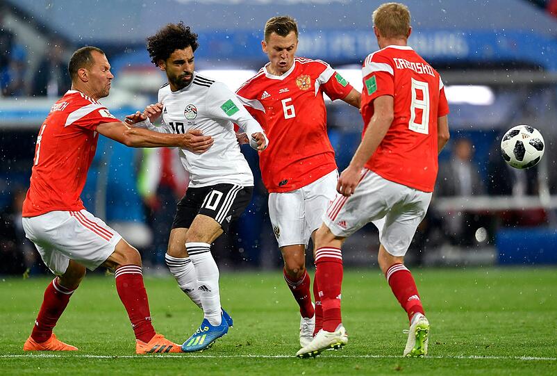 Trotz Mohamed Salah konnte sich Ägypten nicht gegen Russland durchsetzen.