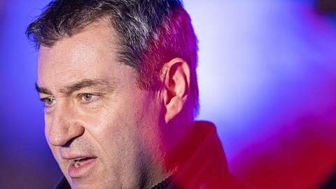 Markus Söder gibt auf der Klausurtagung der CSU-Landtagsfraktion ein Pressestatement ab. Foto: Lino Mirgeler/dpa