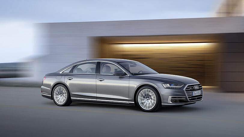 Luxus-Flaggschiff: Audi zeigt in Frankfurt erstmals auf einer Messe den neuen A8.