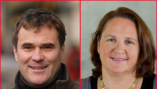Grünen-Stadtrat Boris Schwartz und seine Ehefrau, die bayerische Grünen-Vorsitzende Theresa Schopper. Grünen-Stadtrat Boris Schwartz und seine Ehefrau, die bayerische Grünen-Vorsitzende Theresa Schopper.