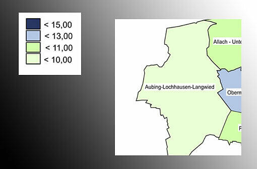 Aubing: 9,7 Euro/qm