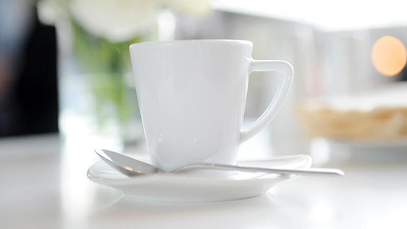 Eine Kaffee-Tasse.