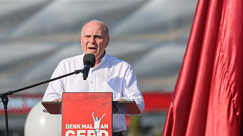 Stichelte in seiner Rede gegen Saudi-Arabien: Uli Hoeneß.