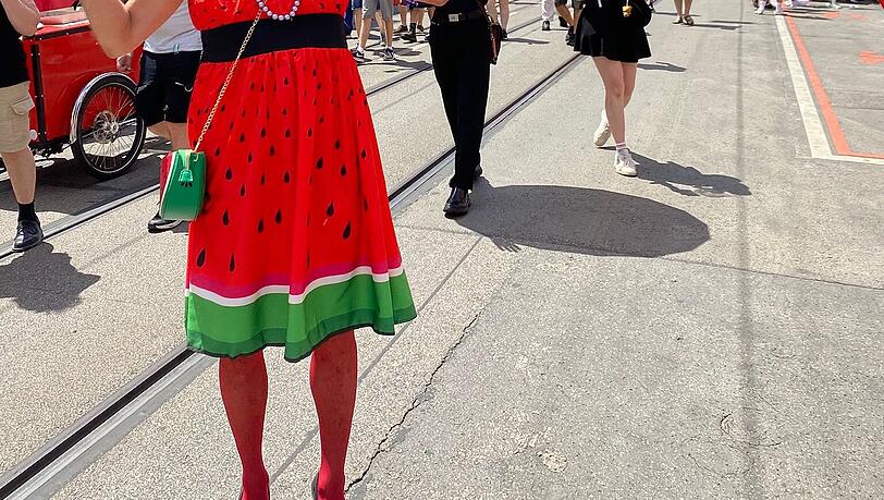 Wassermelone auf zwei Beinen: Stadtrat Thomas Lechner (Linke). Wassermelone auf zwei Beinen: Stadtrat Thomas Lechner (Linke).