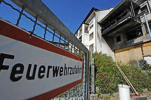 Blick auf das Haus, in dem das Drama begann