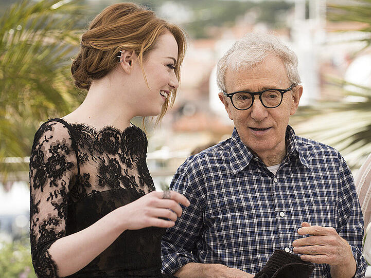 Emma Stone und Woody Allen gemeinsam in Cannes
