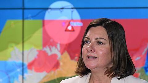 Australiens Katastrophenschutzministerin Kristy McBain warnte vor der zerst&ouml;rerisch Kraft von Zyklon "Fina".