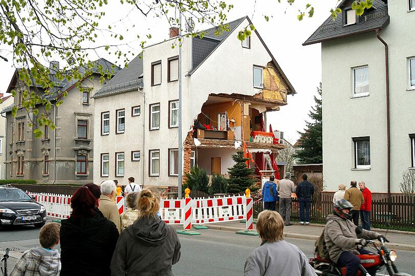 Die ganze Hauswand rutschte ab.