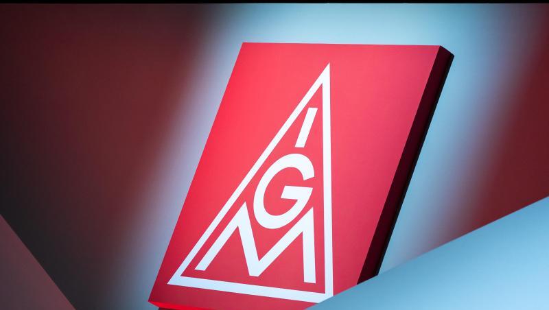 Das Logo der IG Metall. Foto: Daniel Karmann/dpa/Archivbild Das Logo der IG Metall. Foto: Daniel Karmann/dpa/Archivbild
