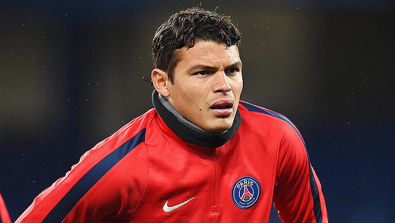 Thiago Silva, brasilianischer Kapitän vom französischen Meister und Spitzenreiter Paris St. Germain. Thiago Silva, brasilianischer Kapitän vom französischen Meister und Spitzenreiter Paris St. Germain.