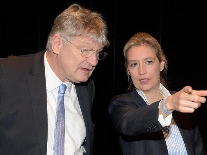 Nutznießer der möglicherweise illegalen Parteispenden: AfD-Fraktionschefin Alice Weidel und der Bundesvorsitzende Jörg Meuthen.