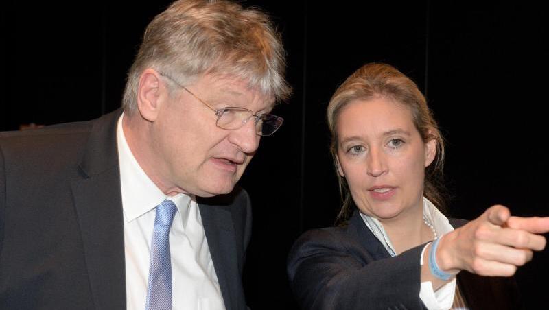 Nutznießer der möglicherweise illegalen Parteispenden: AfD-Fraktionschefin Alice Weidel und der Bundesvorsitzende Jörg Meuthen. Nutznießer der möglicherweise illegalen Parteispenden: AfD-Fraktionschefin Alice Weidel und der Bundesvorsitzende Jörg Meuthen.