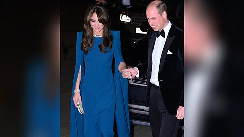 Kate und William auf dem Weg zur Aufzeichnung der Royal Variety Performance.