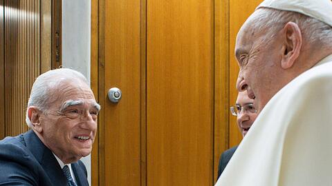 US-Regisseur Martin Scorsese war zu einer Privataudienz bei Papst Franziskus im Vatikan zu Gast.