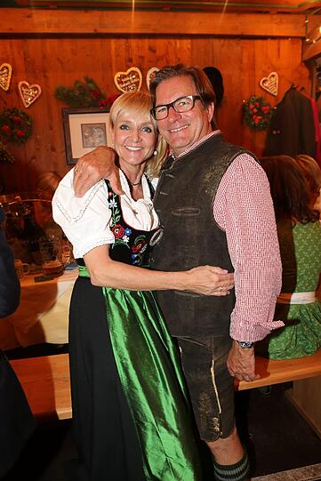 Ex-Skirennfahrerin Christa Kinshofer mit dem Unternehmer Thomas Haffa.