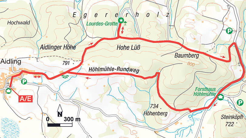 Die Wanderroute im Detail.