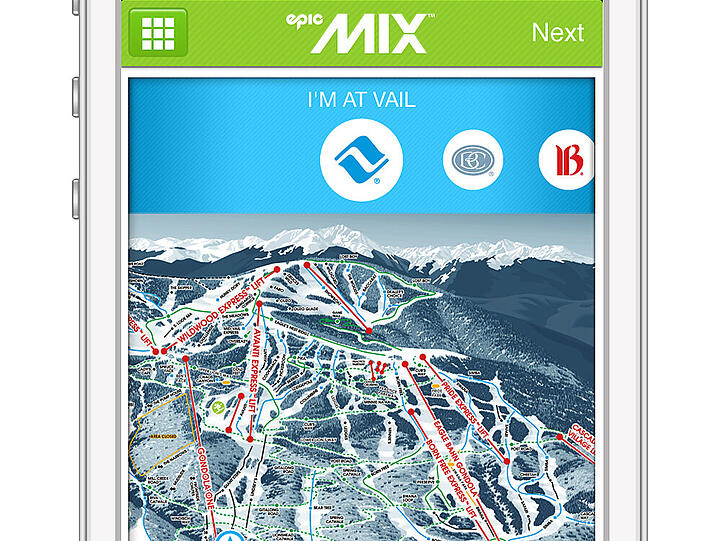Abfahren mit der neuen Ski-App in Vail/Colorado