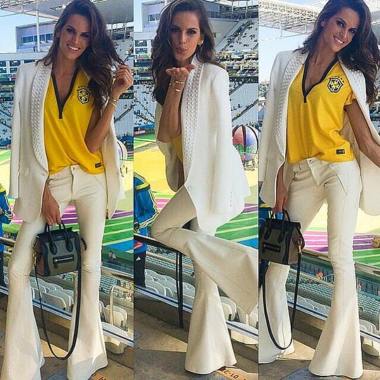 So sexy werden die Brasilianer bei der WM angefeuert: Topmodel Izabel Goulart