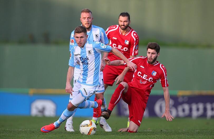 Erstes Löwen-Spiel, erster Treffer: Neuzugang Levent Aycicek im Test gegen den FC Pandurii.