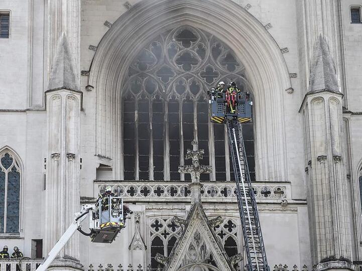Bei dem Kathedralen-Brand in Nantes wurde unter anderem die Hauptorgel zerstört.