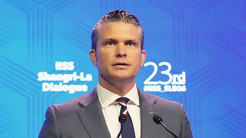Beim Shangri-La-Dialog warnte Hegseth vor einer Vorherrschaft Chinas.