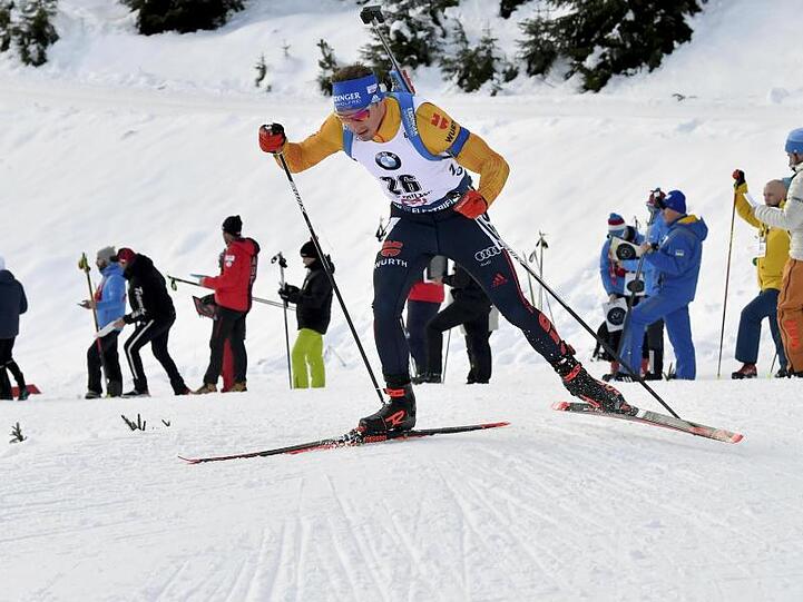 Simon Schempp belegte in der Verfolgung den zehnten Platz.