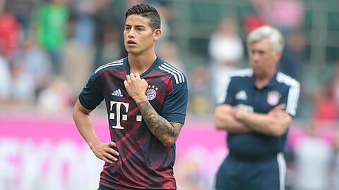Steht vor seinem Bundesliga-Debüt: James Rodríguez, der von Real Madrid an den FC Bayern ausgeliehen ist.
