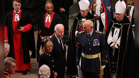 US-Präsident Joe Biden in der Westminster Abbey.