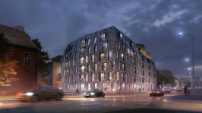 Geplatzt: Euroboden-Pläne in der Giesinger Martin-Luther-Straße 50 noble Wohnungen zu bauen – mit wilder Keramikfassade.
