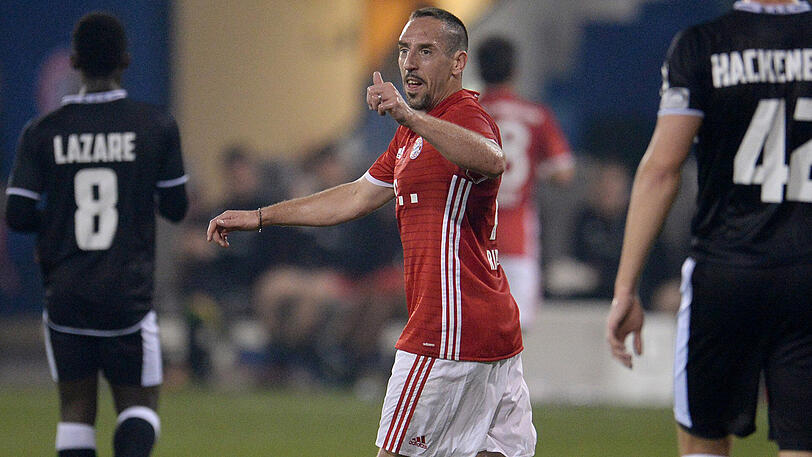 Franck Ribéry spielte nur eine Halbzeit lang.