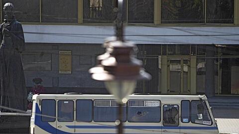 In diesem Linienbus nahm der Mann 13 Menschen als Geiseln.