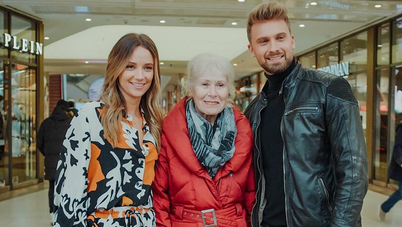 Anna Rossow, Karin Stuckmann und Dominik Stuckmann bei dem Treffen in Düsseldorf.