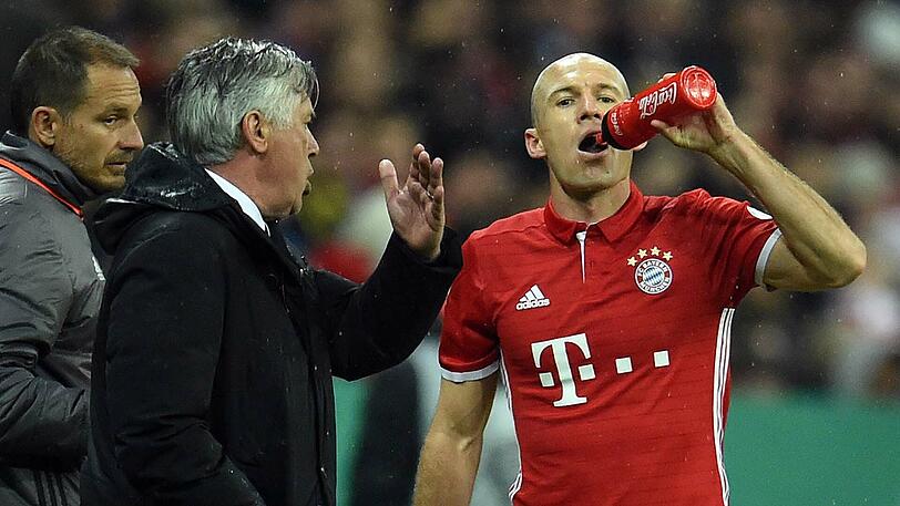 Hatten ihre Differenzen: Carlo Ancelotti (l.) und Arjen Robben.
