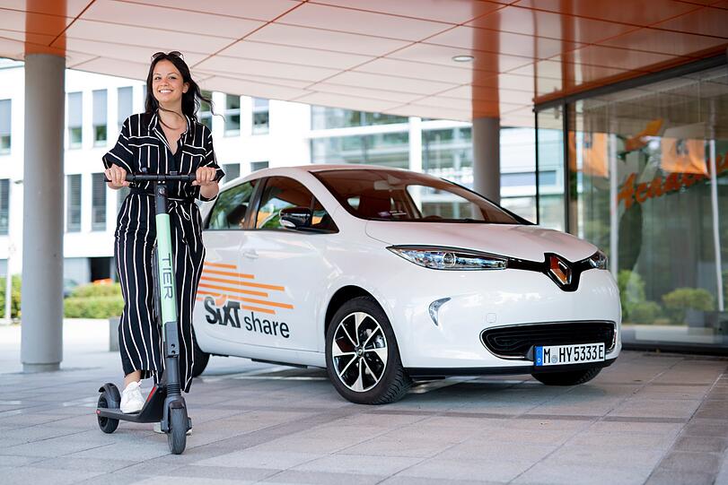 Starke Partnerschaft: Die MVG, TIER und SIXt Share haben die Zeichen der Zeit erkannt.