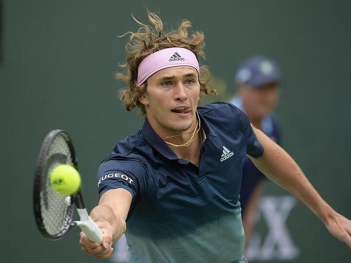 Alexander Zverev in Aktion. Foto: Mark J. Terrill/AP/Archivbild