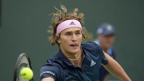Alexander Zverev in Aktion. Foto: Mark J. Terrill/AP/Archivbild
