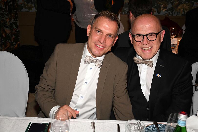 Kabarettist und Moderator Jürgen Kirner (re.) mit Mann Joe Häglsperger