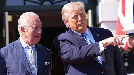 Am Montag empfing US-Pr&auml;sident Donald Trump den britischen K&ouml;nig in Washington.