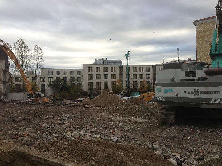 Großbaustelle in Laim
