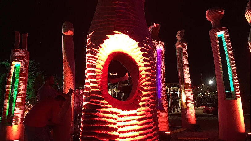 Das Festivalgelände – eine Kunstgalerie open-air.