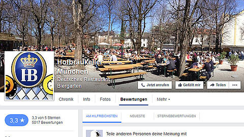 Fünf Sterne oder einer: Bewertungskontroverse auf Facebook.