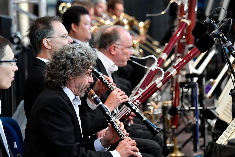 Die Bläser des Symphonieorchester des Bayerischen Rundfunks.