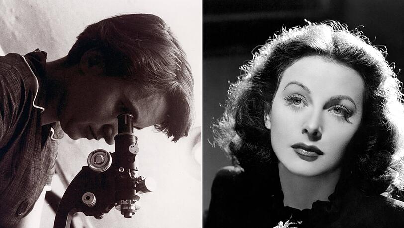 Rosalind Franklin (l.) entschl&uuml;sselte DNA, Hedy Lamarr gilt als Mutter des Wi-Fi.