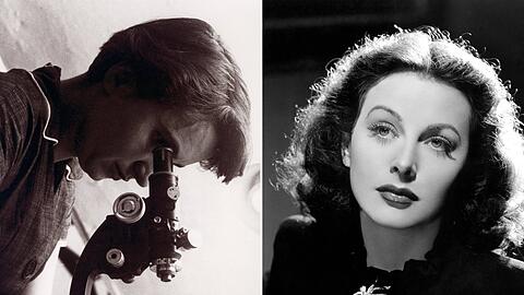 Rosalind Franklin (l.) entschl&uuml;sselte DNA, Hedy Lamarr gilt als Mutter des Wi-Fi.