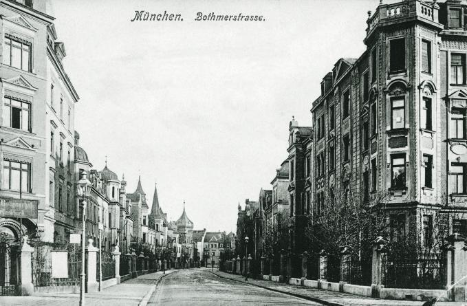 Einen großbürgerlichen Eindruck macht die Bothmerstraße auf dieser Postkarte aus dem Jahr 1910.