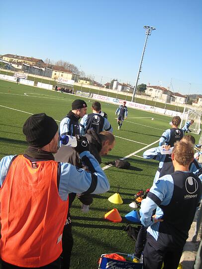 Die Löwen im Trainingslager in Brescia.