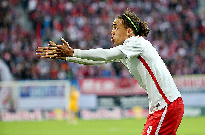 Yussuf Poulsen steht seit 2013 bei RB Leipzig unter Vertrag und spielt für die dänische Nationalmannschaft.