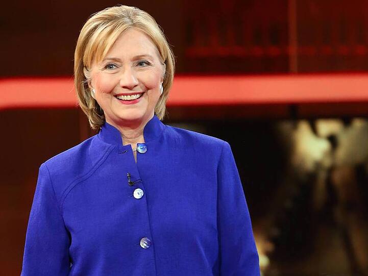 Ex-Außenministerin Hillary Clinton zu Gast in der Talkshow "Günther Jauch"