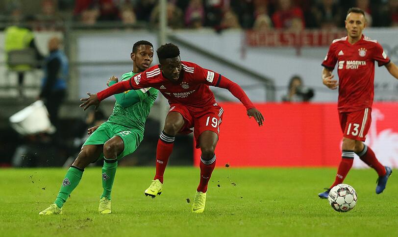 Großer Offensivdrang im Spiel gegen Mönchengladbach: Alphonso Davies.